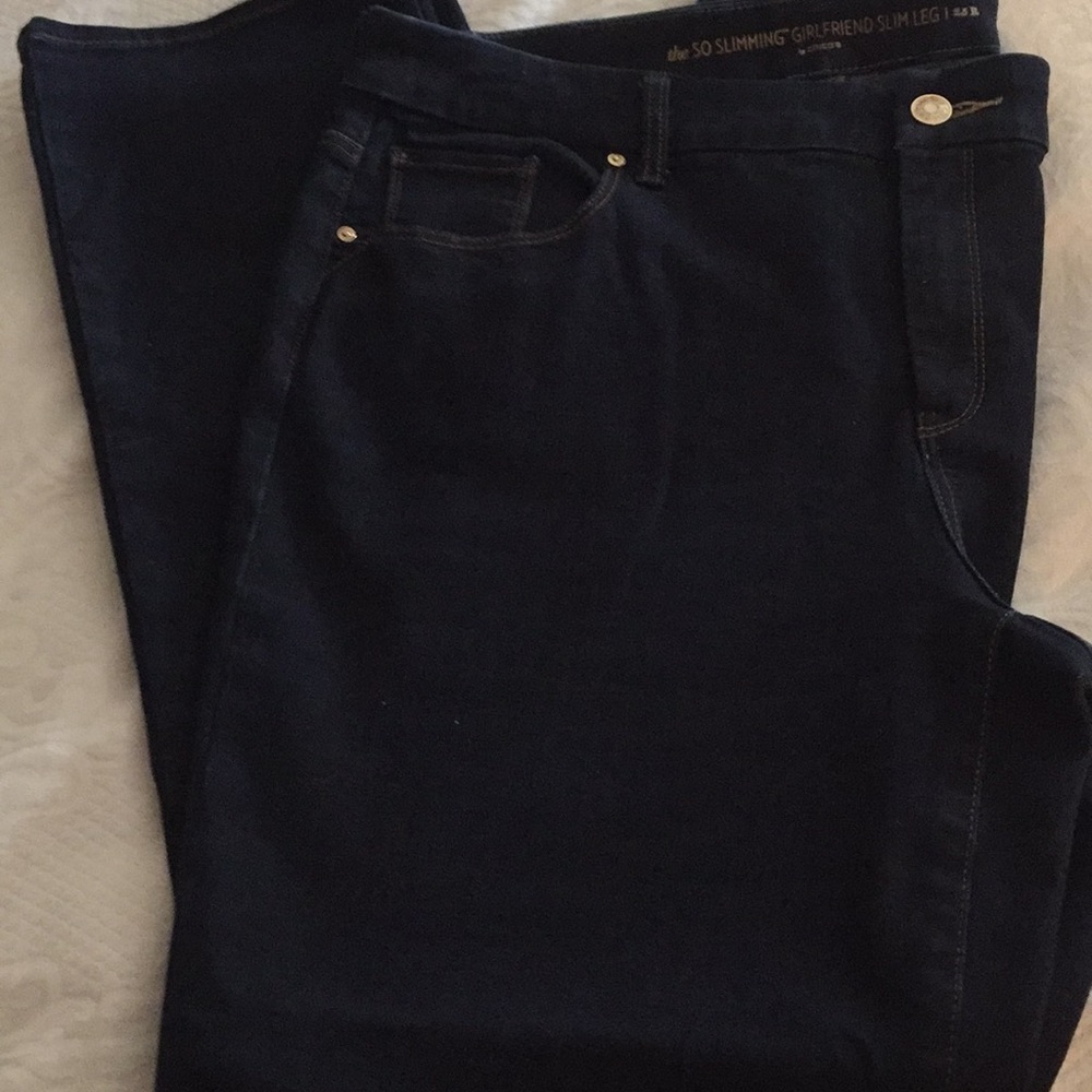 Jeans new straight leg. Chico’s size 2.5
